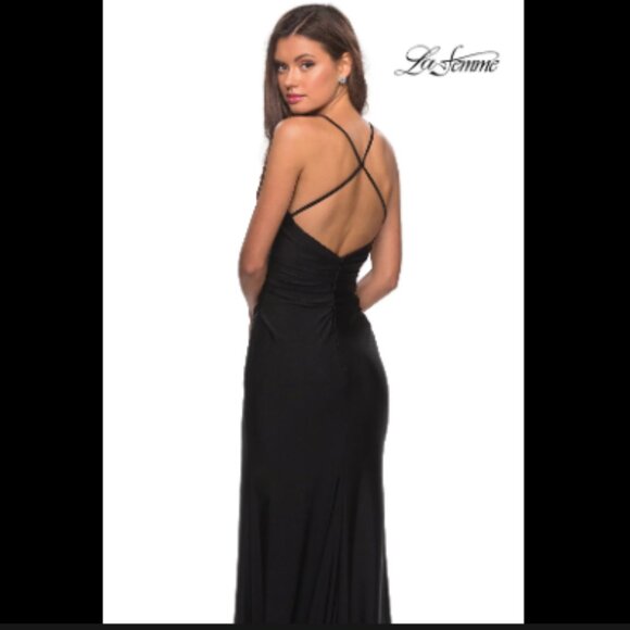 Black La Femme Prom Dress 28206, size 0 from Formal Approach - Picture 3 of 3